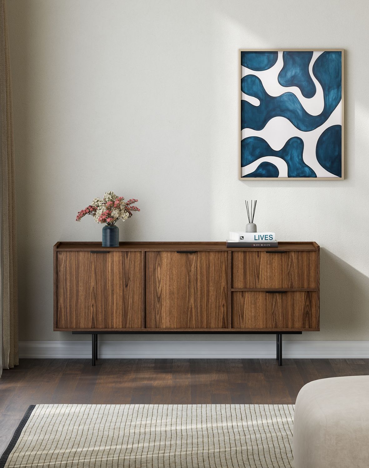 komoda edison 2d2s brown warmia walnut